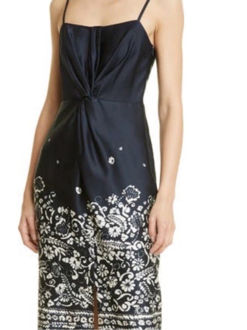 Donna Karan Black Satin-Look Skirt SIZE 0